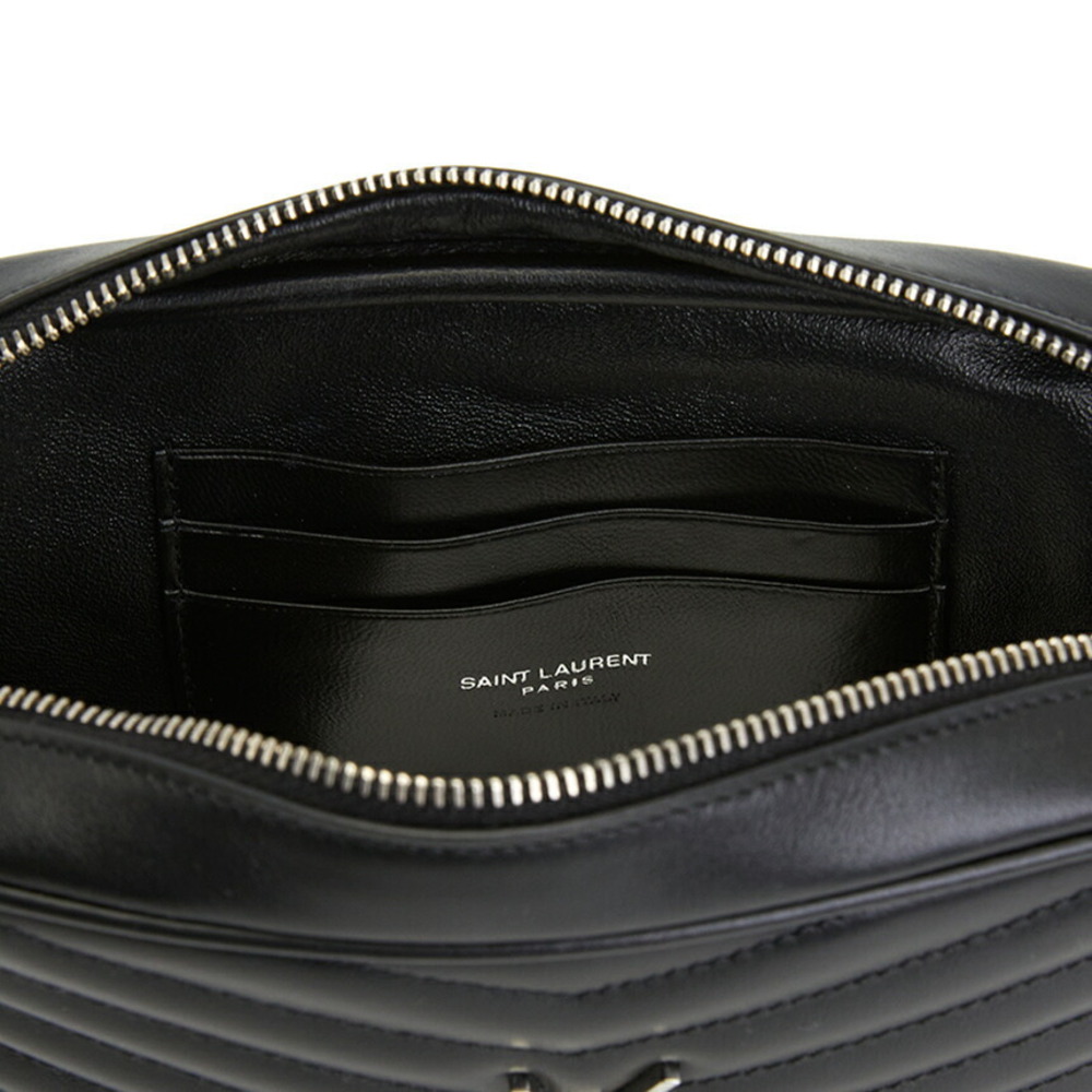 Saint Laurent Lou camera bag black chevron quilted calfskin leather - Picture 8 of 8